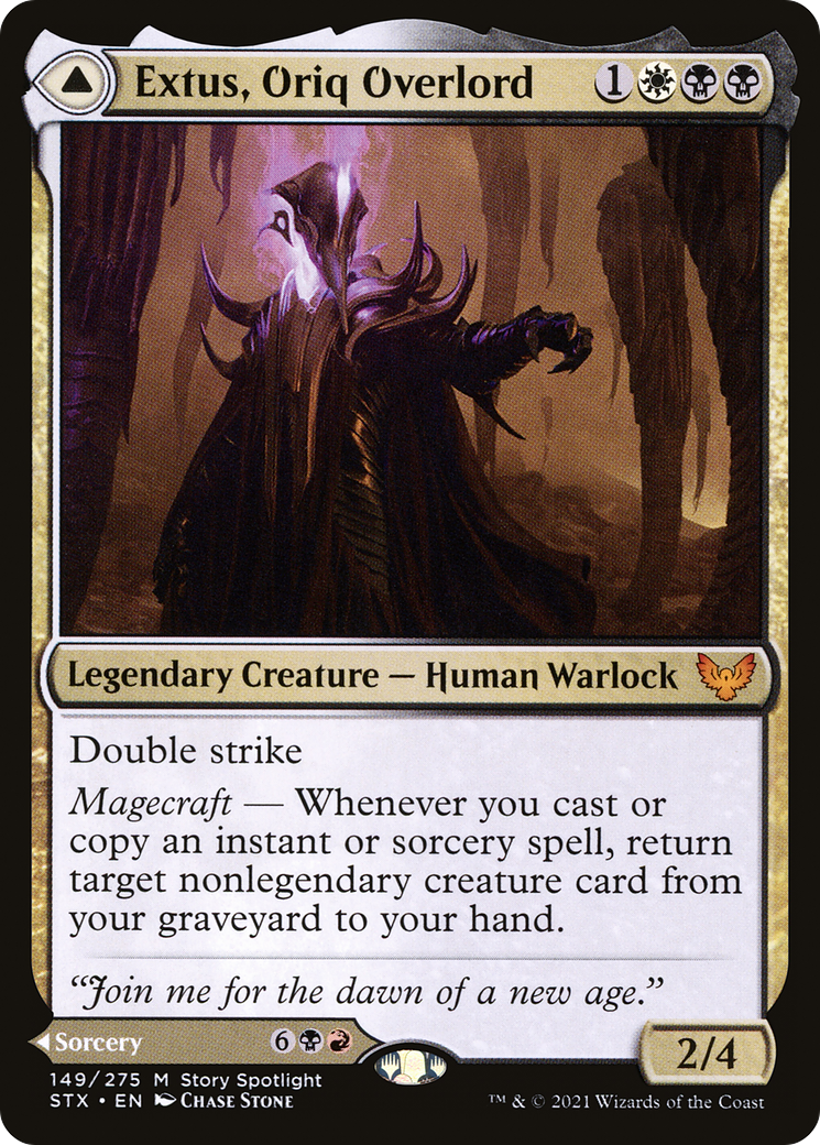 Image of Extus, Oriq Overlord // Awaken the Blood Avatar [Strixhaven: School of Mages]