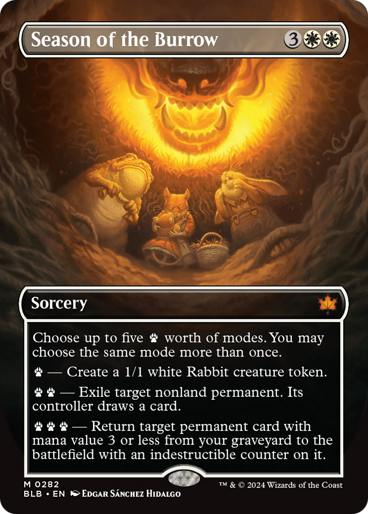 Image of Season of the Burrow (Borderless) [Bloomburrow]