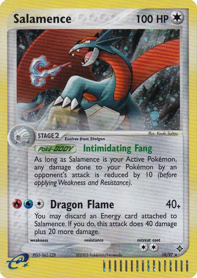 Image of Salamence (19/97) (League Promo 2004) [League & Championship Cards]