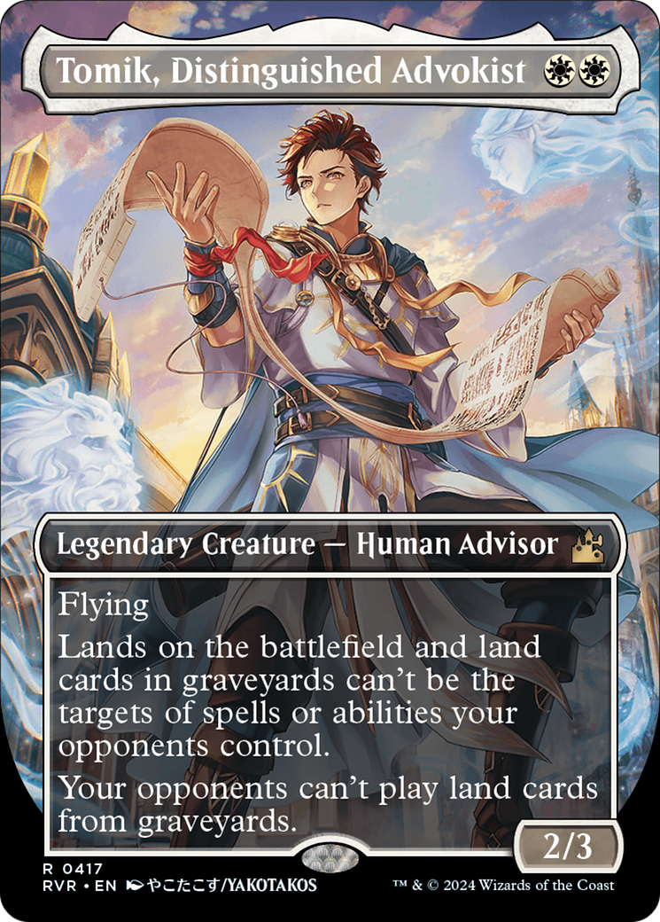 Image of Tomik, Distinguished Advokist (Anime Borderless) [Ravnica Remastered]