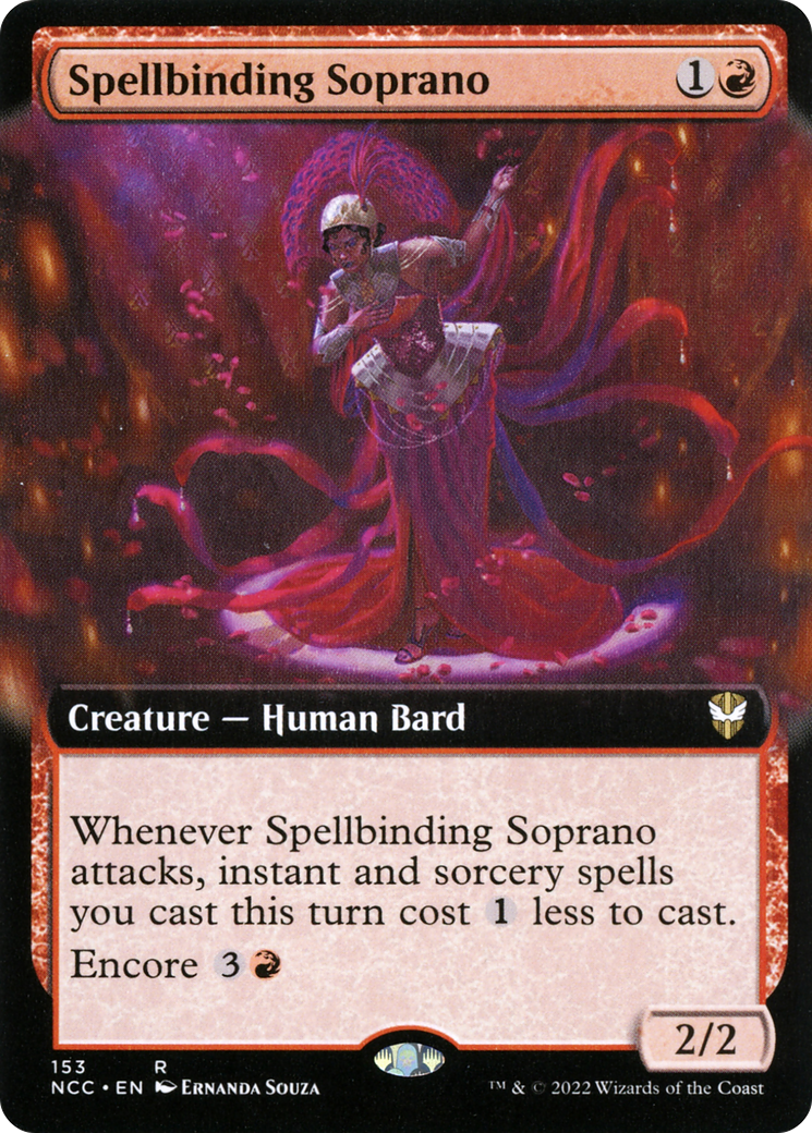 Image of Spellbinding Soprano (Extended Art) [Streets of New Capenna Commander]