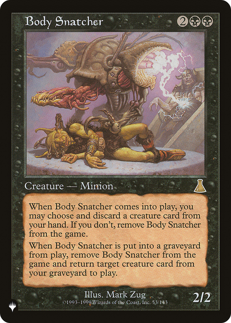 Image of Body Snatcher [The List]