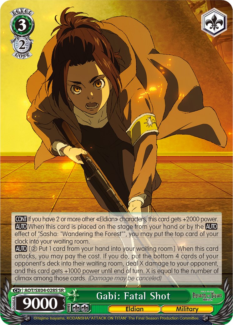 Image of Gabi: Fatal Shot (Foil) [Attack On Titan: Final Season]