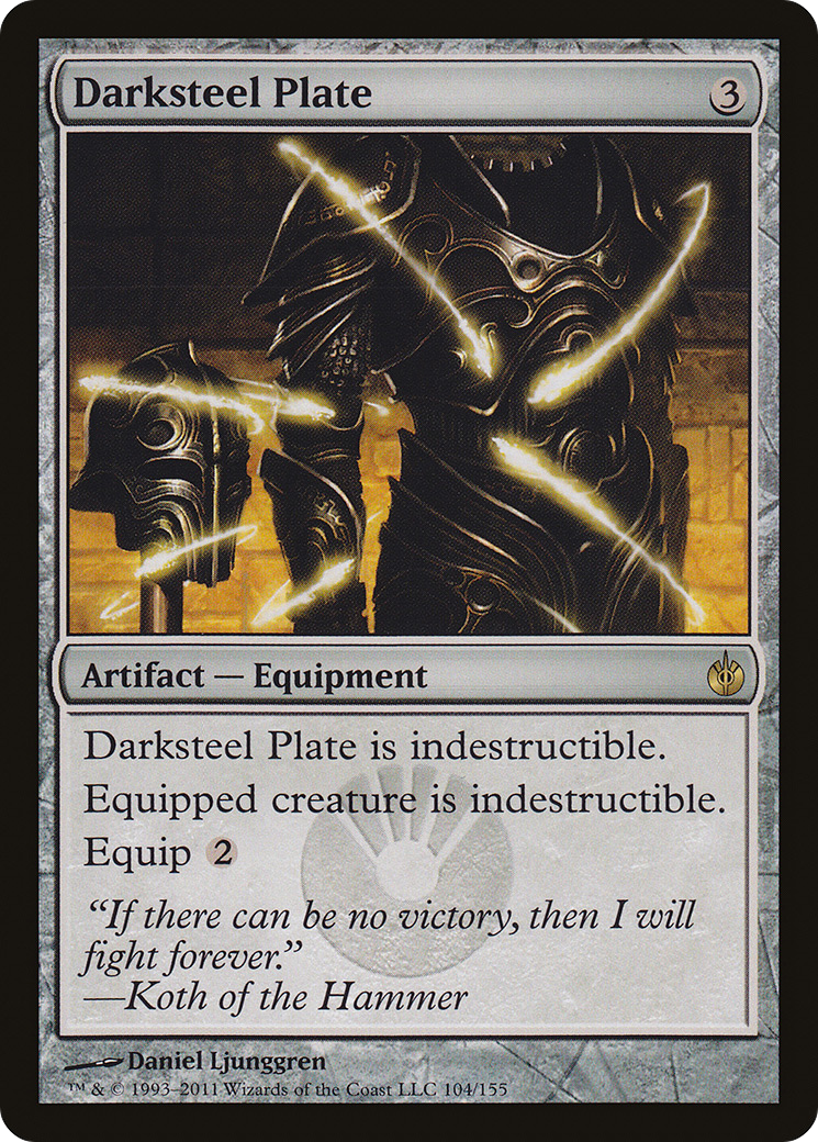 Image of Darksteel Plate [Mirrodin Besieged]