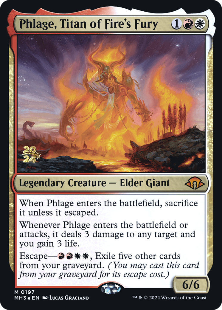 Image of Phlage, Titan of Fire's Fury [Modern Horizons 3 Prerelease Promos]