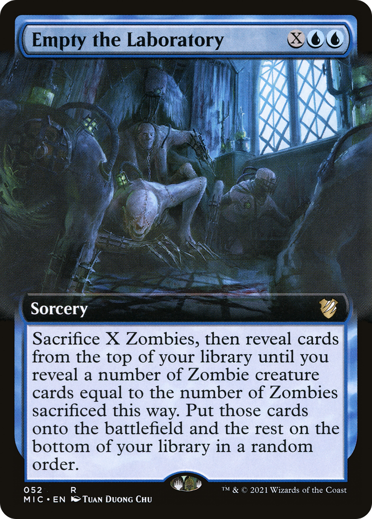 Image of Empty the Laboratory (Extended Art) [Innistrad: Midnight Hunt Commander]