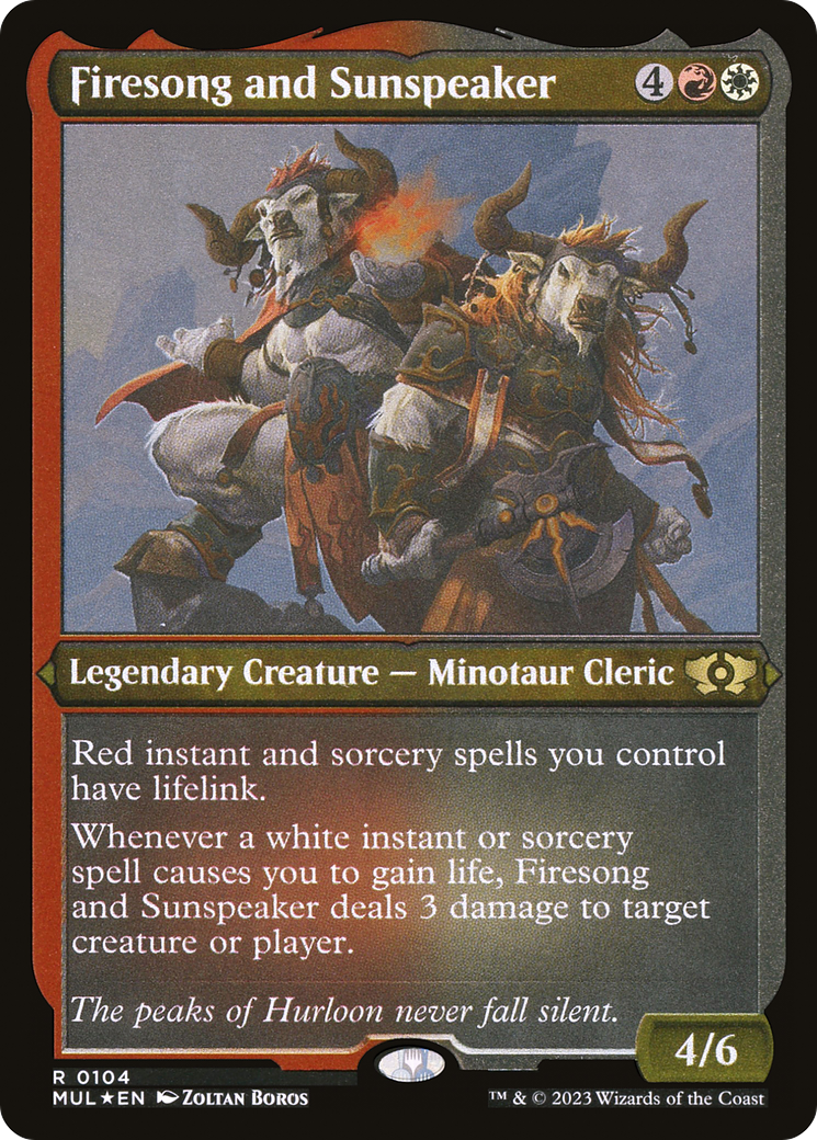 Image of Firesong and Sunspeaker (Foil Etched) [Multiverse Legends]