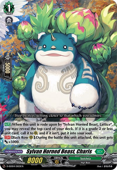 Image of Sylvan Horned Beast, Charis (D-SD04/003EN) [Megumi Okura: Sylvan King]