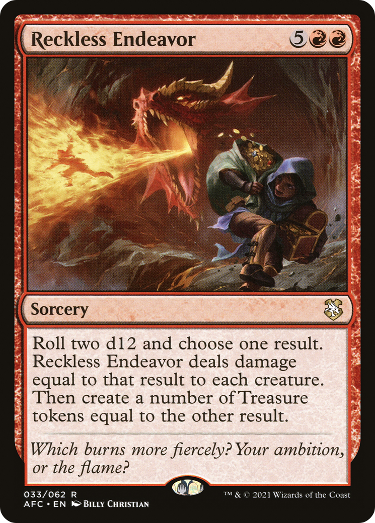 Image of Reckless Endeavor [Dungeons & Dragons: Adventures in the Forgotten Realms Commander]