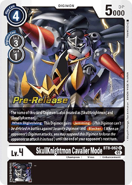 Image of SkullKnightmon: Cavalier Mode [BT8-062] [New Awakening Pre-Release Cards]