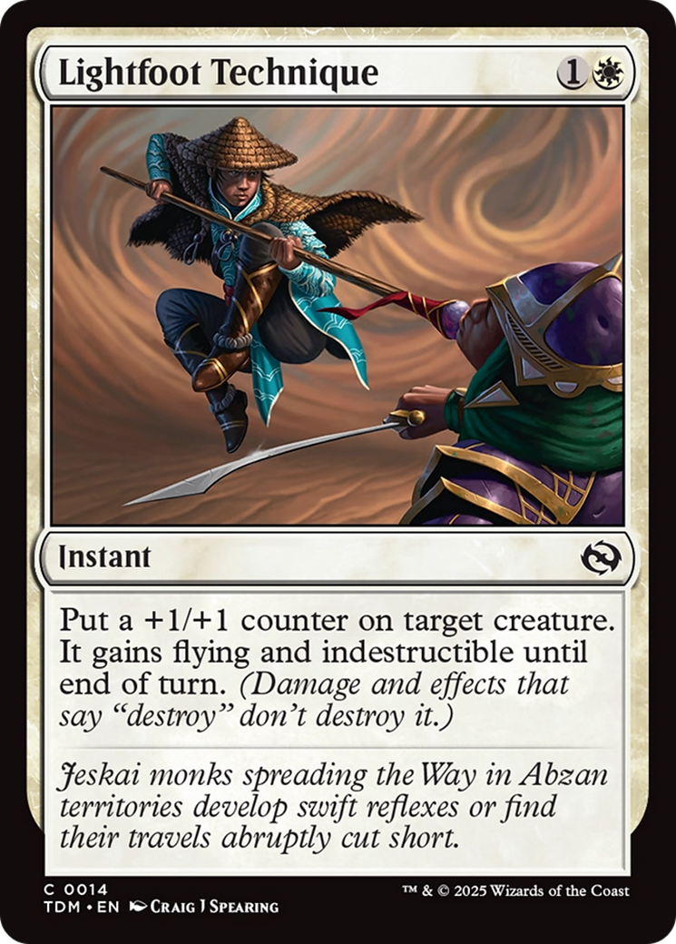 Image of Lightfoot Technique [Tarkir: Dragonstorm]