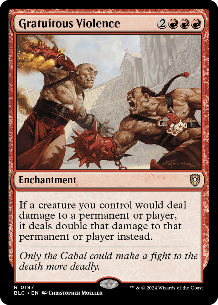 Image of Gratuitous Violence [Bloomburrow Commander]