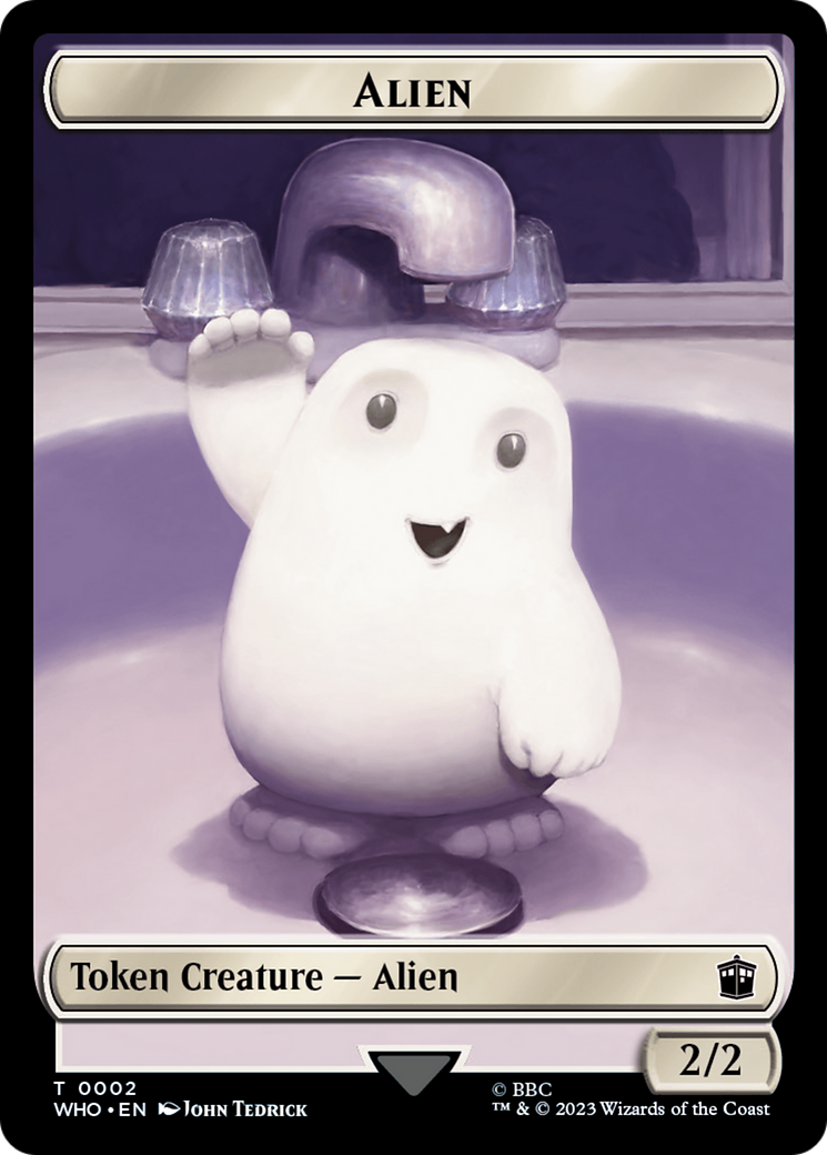 Image of Alien // Dinosaur Double-Sided Token [Doctor Who Tokens]