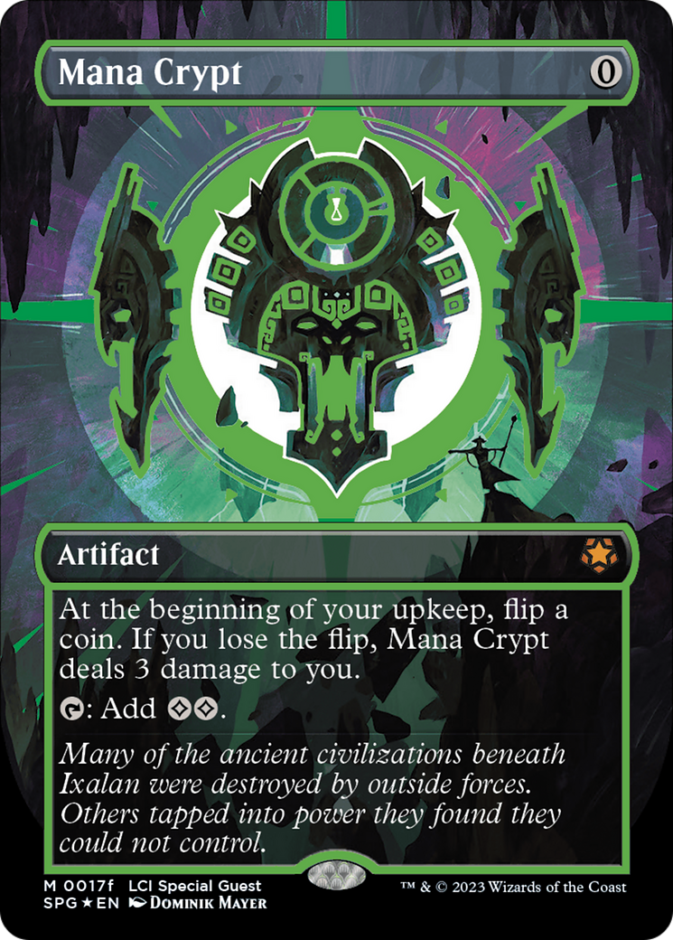Image of Mana Crypt (0017f) (Borderless) [The Lost Caverns of Ixalan Special Guests]