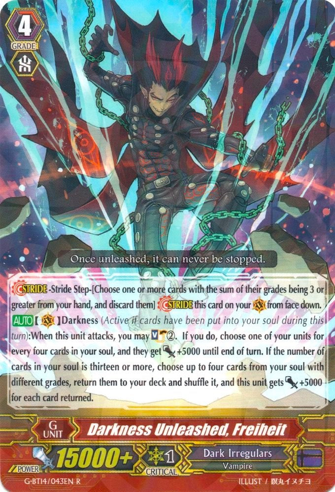 Image of Darkness Unleashed, Freiheit (G-BT14/043EN) [Divine Dragon Apocrypha]