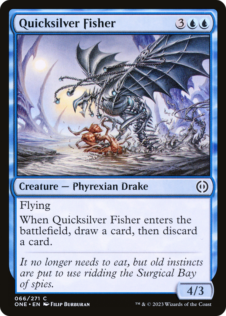 Image of Quicksilver Fisher [Phyrexia: All Will Be One]