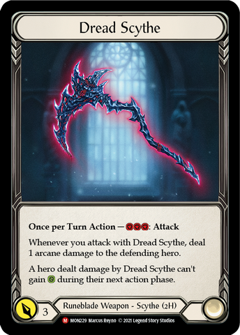 Dread Scythe [MON229-CF] (Monarch)  1st Edition Cold Foil