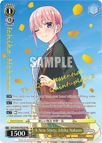 Image of A New Story, Ichika Nakano (5HY/W90-PE02S PR) [The Quintessential Quintuplets 2]