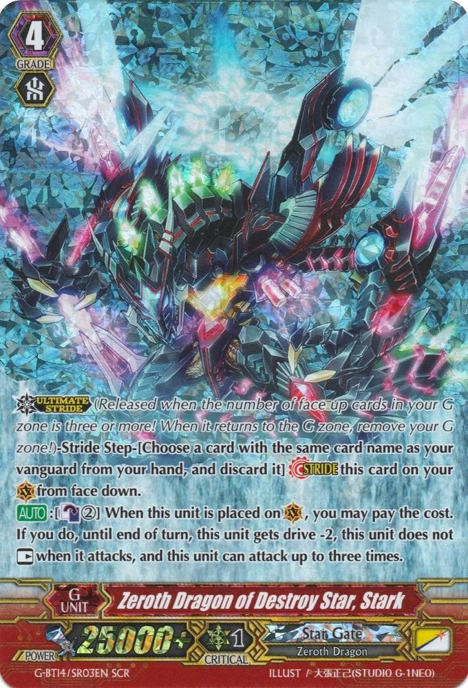 Image of Zeroth Dragon of Destroy Star, Stark (G-BT14/SR03EN) [Divine Dragon Apocrypha]