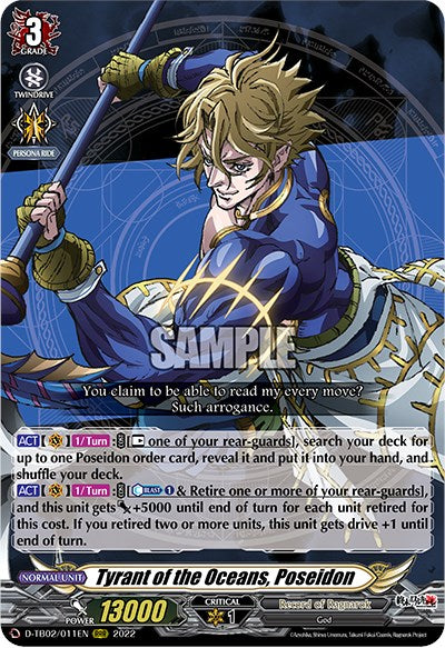 Image of Tyrant of the Oceans, Poseidon (D-TB02/011EN) [Record of Ragnarok]