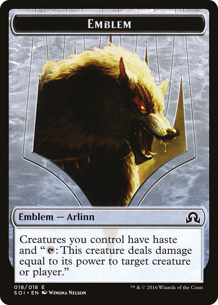 Image of Arlinn Kord Emblem [Shadows over Innistrad Tokens]