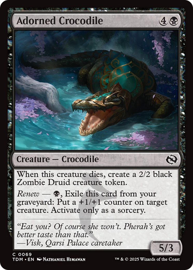 Image of Adorned Crocodile [Tarkir: Dragonstorm]