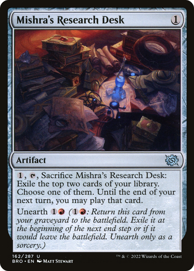 Image of Mishra's Research Desk [The Brothers' War]