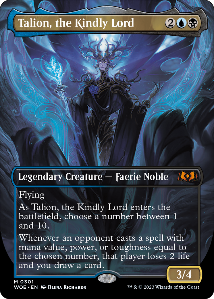 Image of Talion, the Kindly Lord (Borderless Alternate Art) [Wilds of Eldraine]