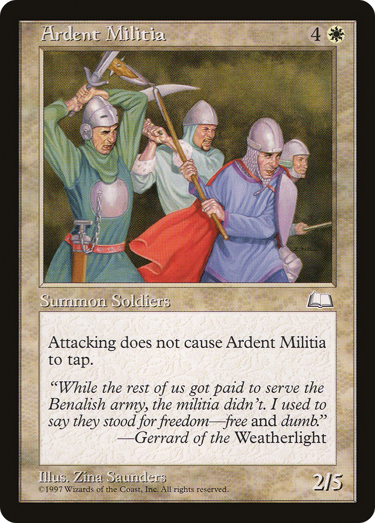 Image of Ardent Militia [Weatherlight]