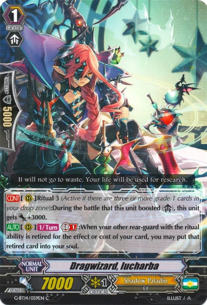 Image of Dragwizard, Iucharba (G-BT14/059EN) [Divine Dragon Apocrypha]