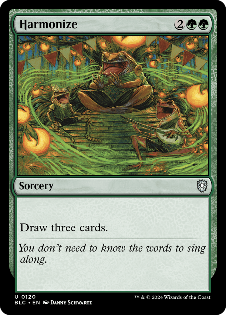 Image of Harmonize [Bloomburrow Commander]