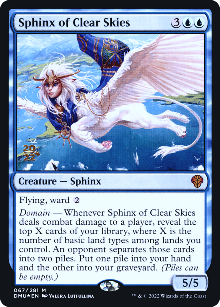 Image of Sphinx of Clear Skies [Dominaria United Prerelease Promos]