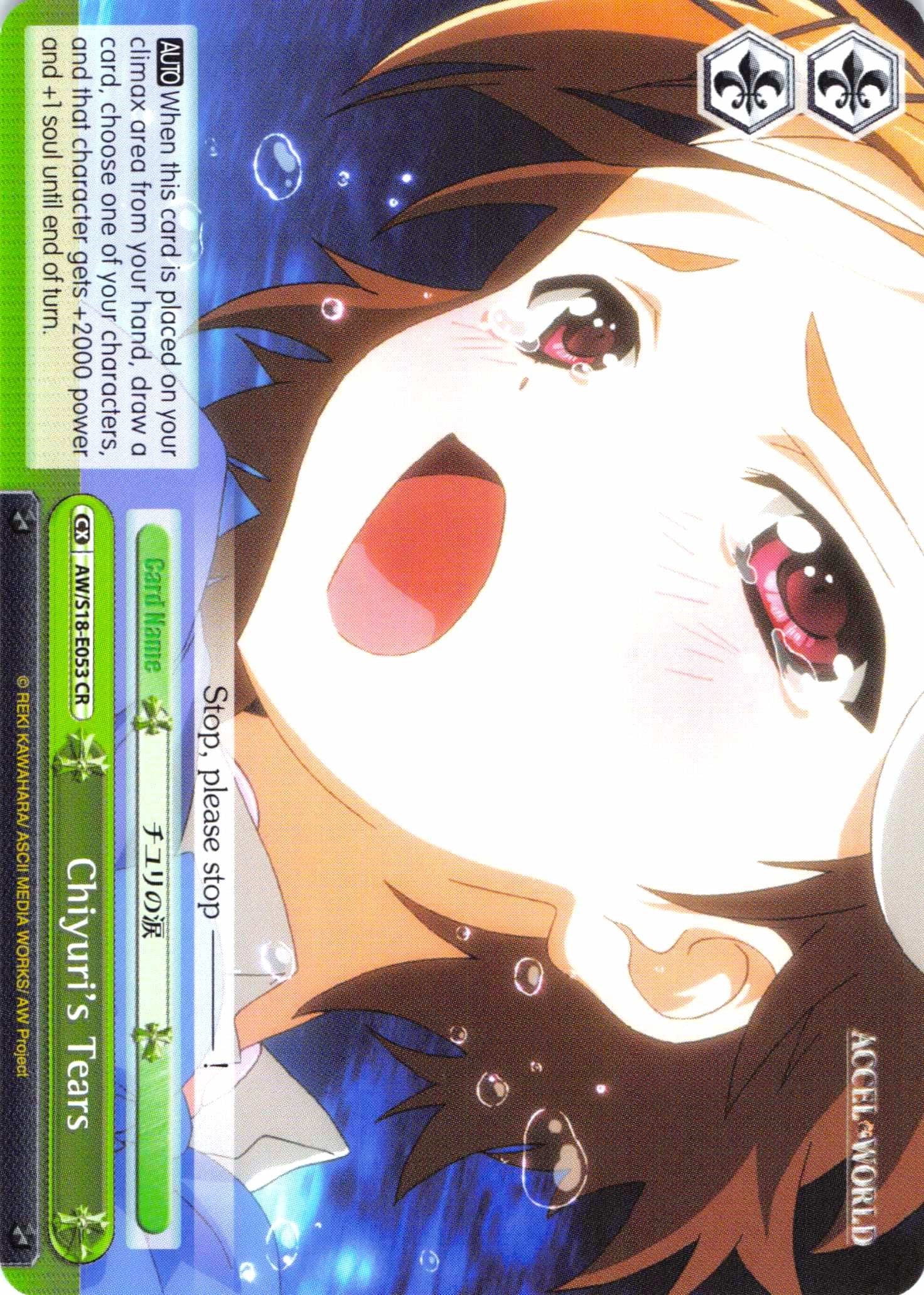 Image of Chiyuri's Tears (AW/S18-E053 CR) [Accel World]