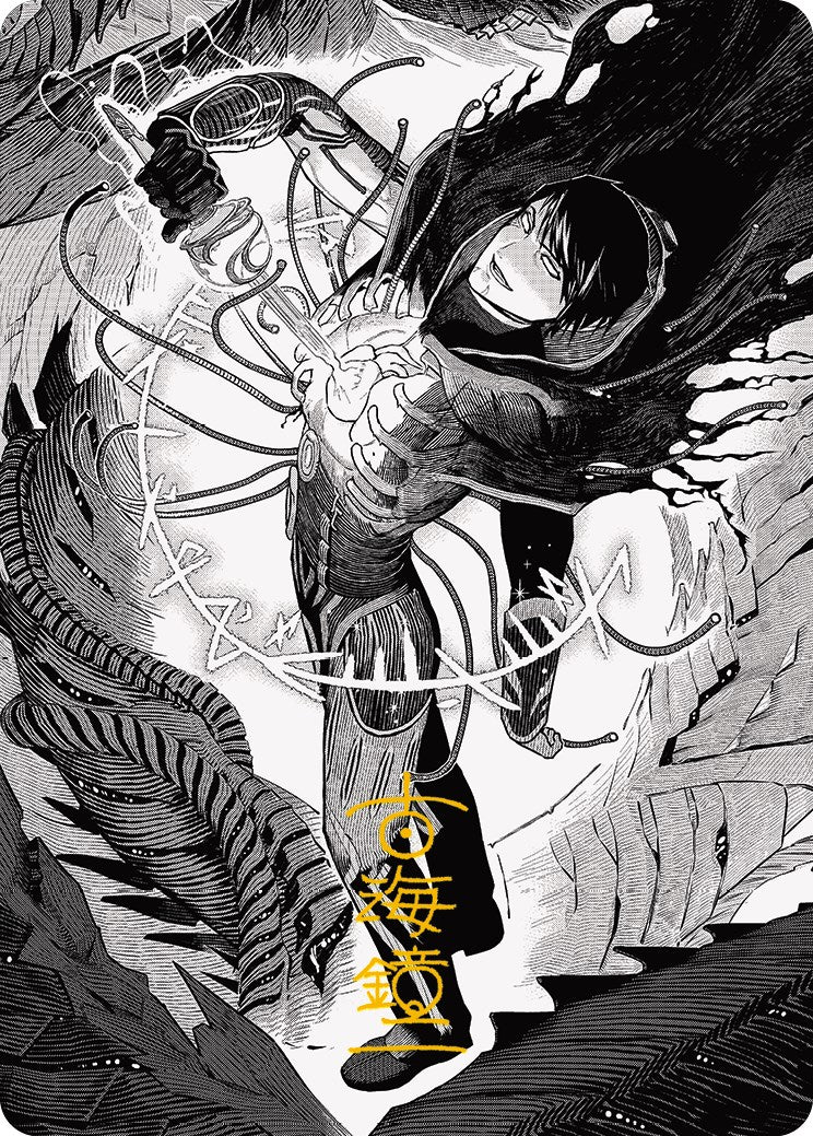 Image of Jace, the Perfected Mind 2 Art Card (Gold-Stamped Signature) [Phyrexia: All Will Be One Art Series]