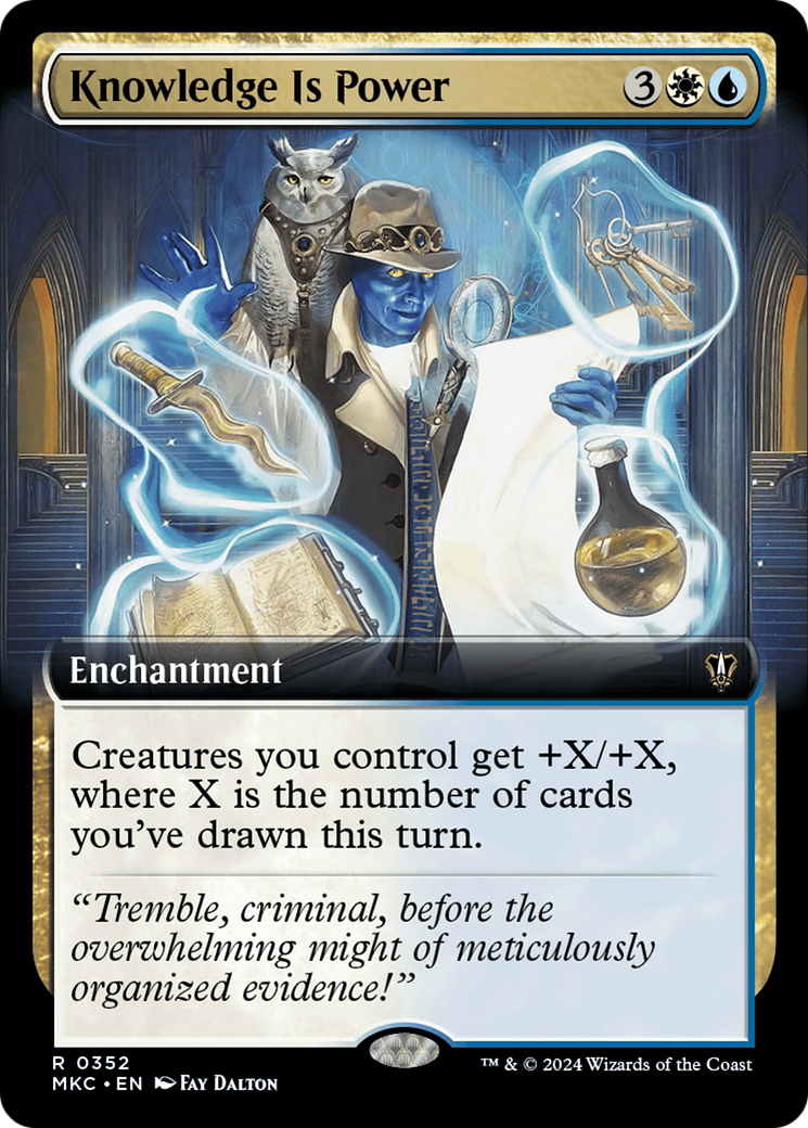 Image of Knowledge is Power (Extended Art) [Murders at Karlov Manor Commander]