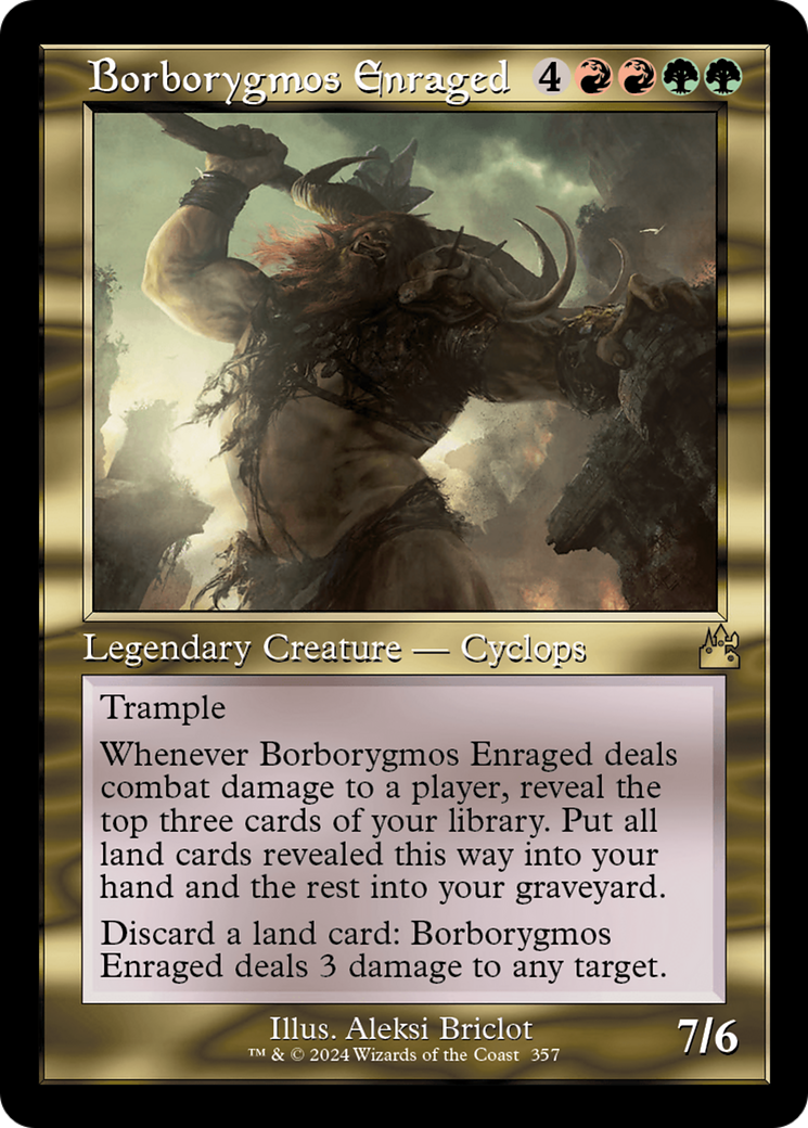 Image of Borborygmos Enraged (Retro Frame) [Ravnica Remastered]