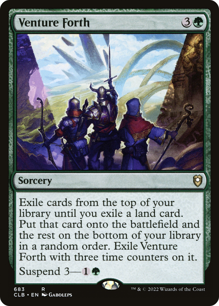 Image of Venture Forth [Commander Legends: Battle for Baldur's Gate]