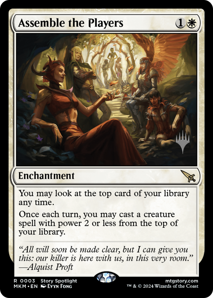 Image of Assemble the Players (Promo Pack) [Murders at Karlov Manor Promos]