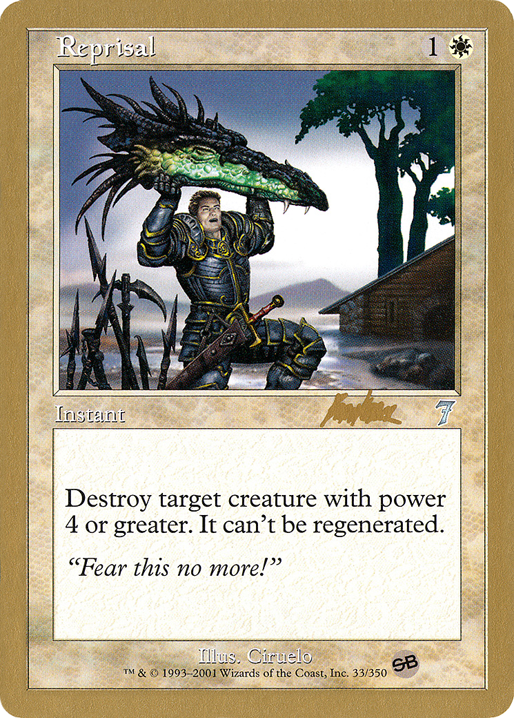 Image of Reprisal (Brian Kibler) (SB) [World Championship Decks 2002]
