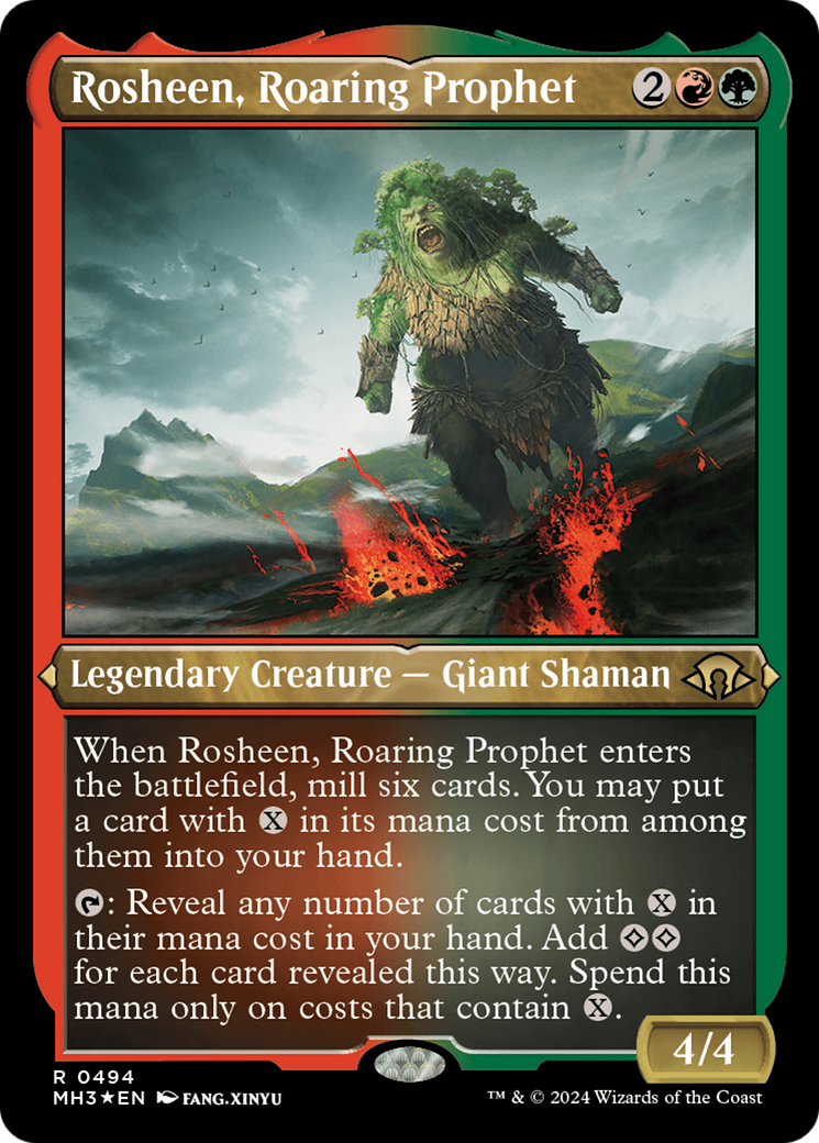 Image of Rosheen, Roaring Prophet (Foil Etched) [Modern Horizons 3]