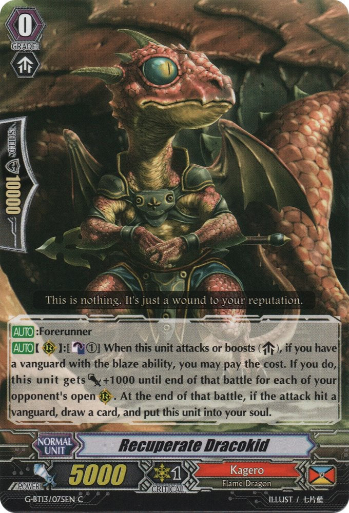 Image of Recuperate Dracokid (G-BT13/075EN) [Ultimate Stride]
