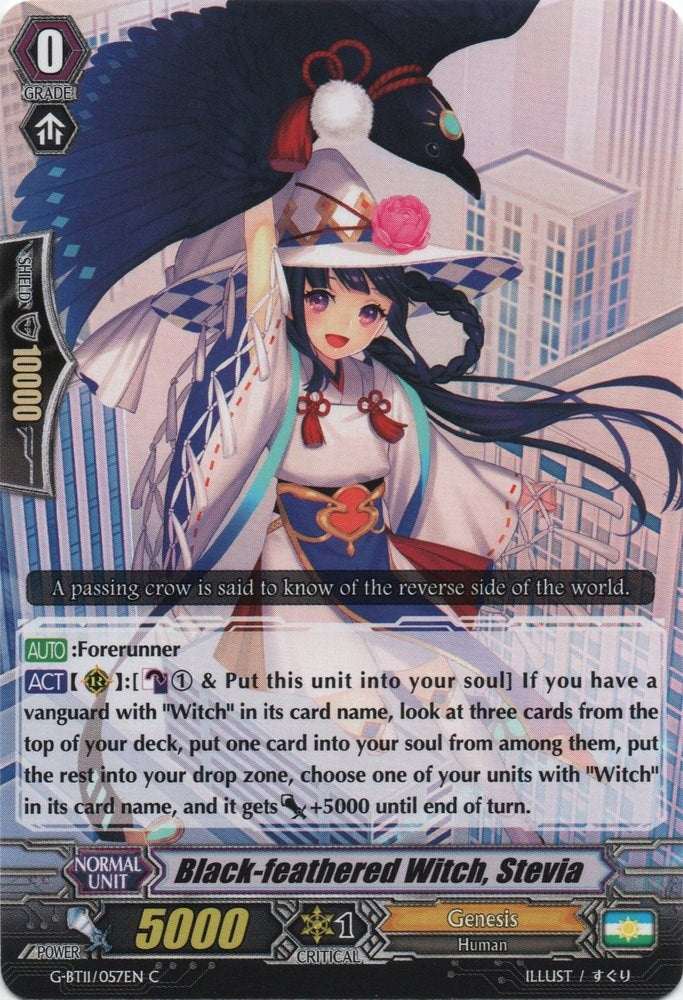 Image of Black-feathered Witch, Stevia (G-BT11/057EN) [Demonic Advent]