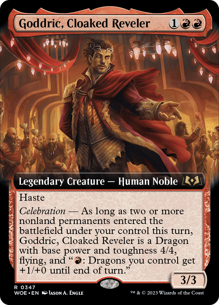 Image of Goddric, Cloaked Reveler (Extended Art) [Wilds of Eldraine]