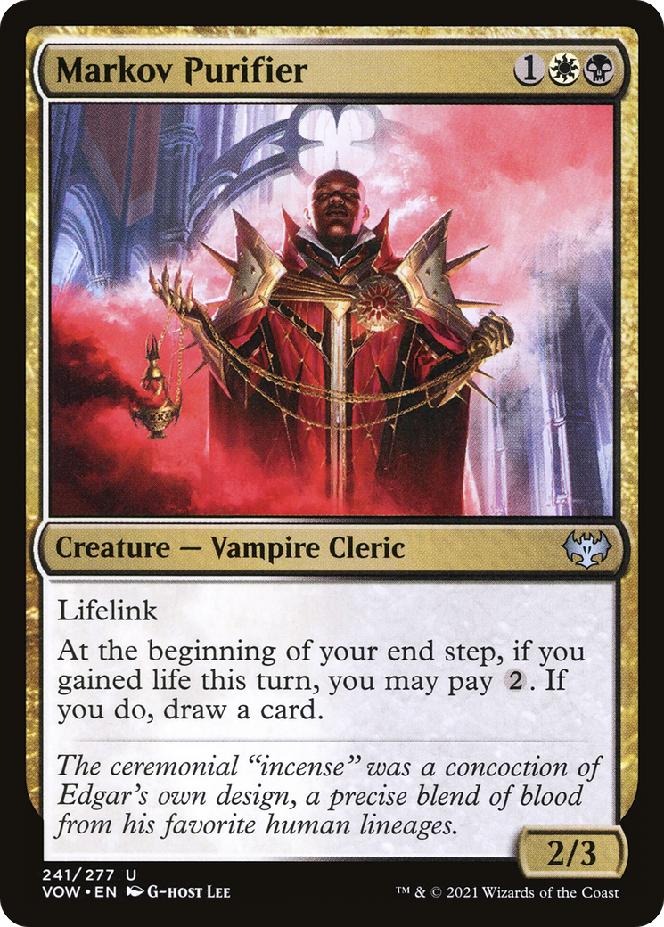 Image of Markov Purifier [Innistrad: Crimson Vow]