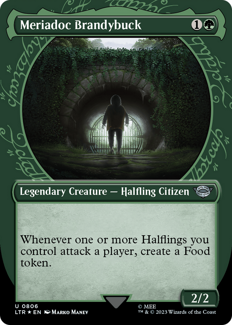 Image of Meriadoc Brandybuck (Showcase) (Surge Foil) [The Lord of the Rings: Tales of Middle-Earth]