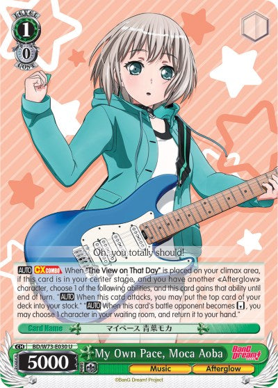 Image of My Own Pace, Moca Aoba (BD/W73-E030 U) [BanG Dream! Vol.2]
