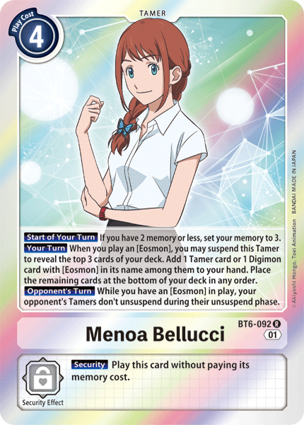Image of Menoa Bellucci [BT6-092] [Double Diamond]