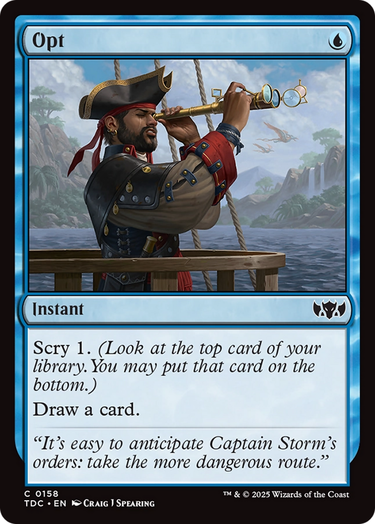 Image of Opt [Tarkir: Dragonstorm Commander]
