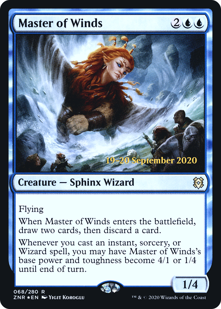 Image of Master of Winds [Zendikar Rising Prerelease Promos]