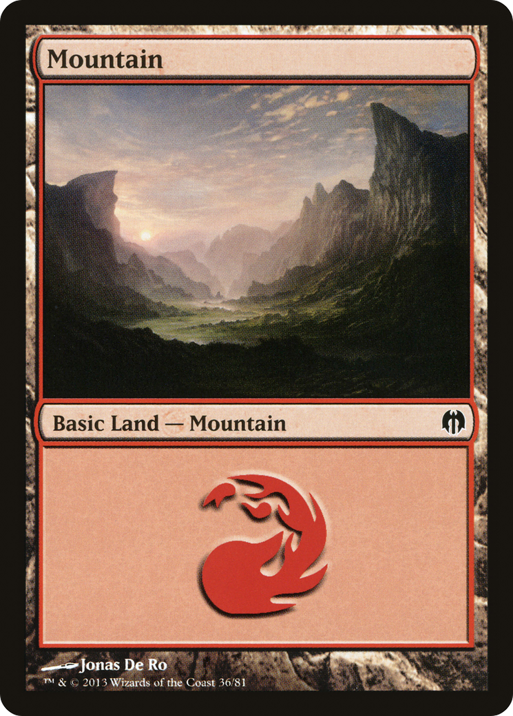 Image of Mountain (36) [Duel Decks: Heroes vs. Monsters]